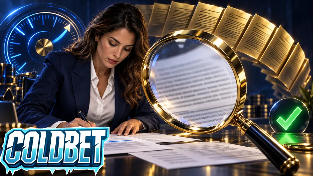 Editora do ColdBet Portugal a rever termos e condições de bónus antes de publicar